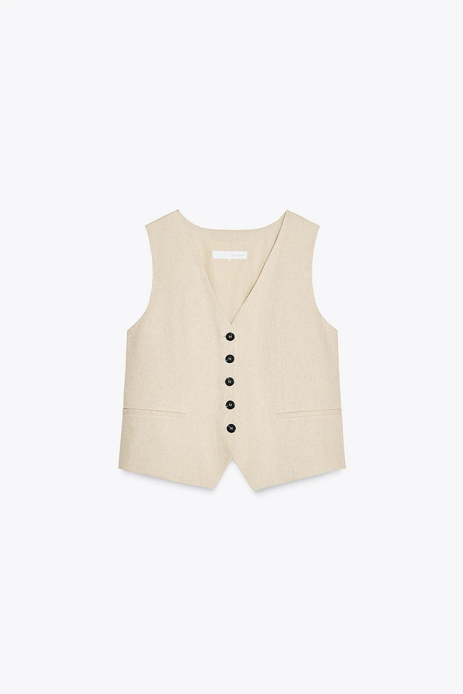 GILET DE TAILLEUR EN LIN
