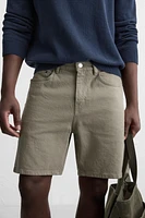REGULAR FIT DENIM SHORTS