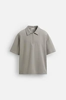 TECHNICAL ZIP POLO SHIRT
