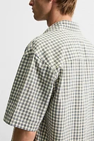CHEMISE BOXY FIT À CARREAUX