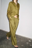 PANTALON LARGE 100 % LIN COLLECTION ZW