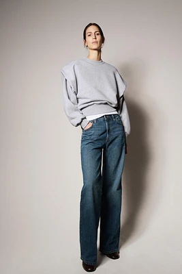 HEAVYWEIGHT PLEATED SWEATSHIRT