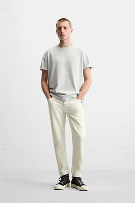 SLIM CROPPED FIT JEANS