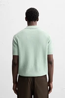 POLO EN MAILLE TEXTURÉE