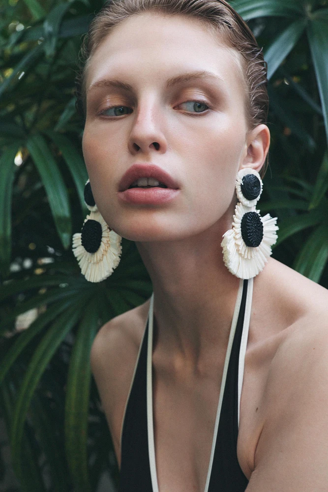 BOUCLES D'OREILLES BIMATIERE À TEXTURE