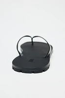 LEATHER SANDALS WITH RUBBER SOLE