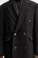 DOUBLE-BREASTED WOOL COAT