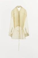 ORGANZA COMBINATION OVERSIZED SHIRT