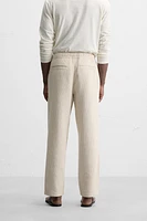 PANTALON EN JACQUARD À RAYURES