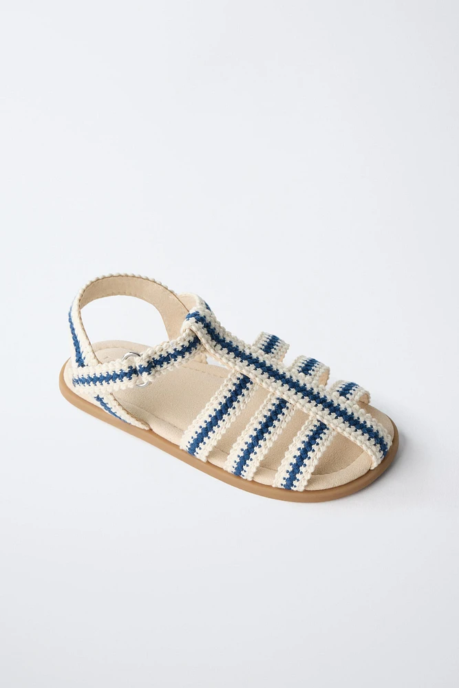 COTTON STRAP FISHERMAN SANDALS