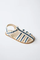COTTON STRAP FISHERMAN SANDALS
