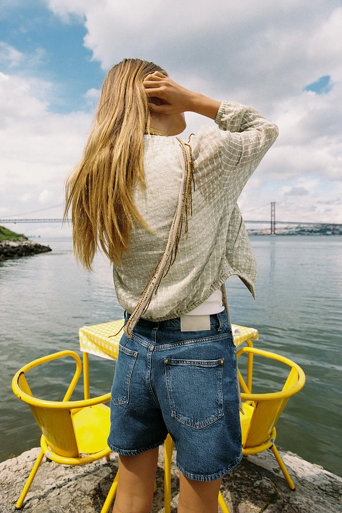 BLOUSON FLUIDE EN ORGANZA