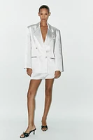 BLAZER OVERSIZE SATINÉ