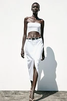JUPE MIDI DROITE CEINTURE