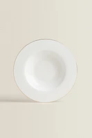 RIMMED BONE CHINA SOUP PLATE