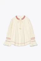 ZW COLLECTION EMBROIDERED SHIRT