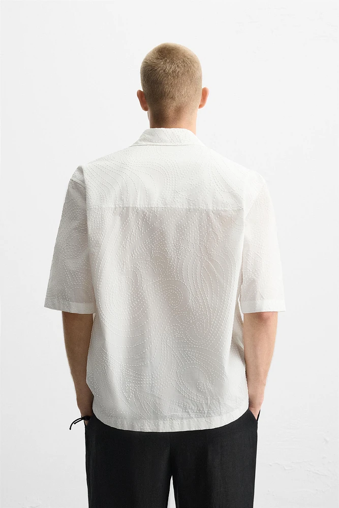 CHEMISE RELAXED FIT TEXTURÉE