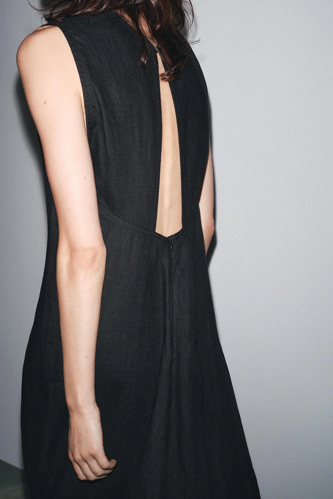 ROBE MIDI EN LIN 100 % ZW COLLECTION