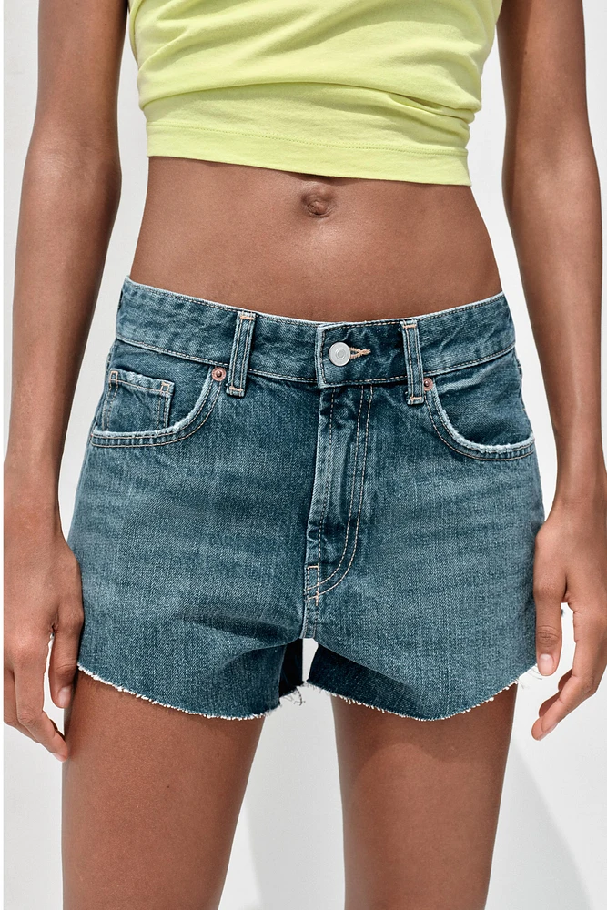 SHORT MINI EN JEAN TRF TAILLE NORMALE