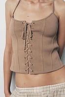 LACED KNIT CORSET