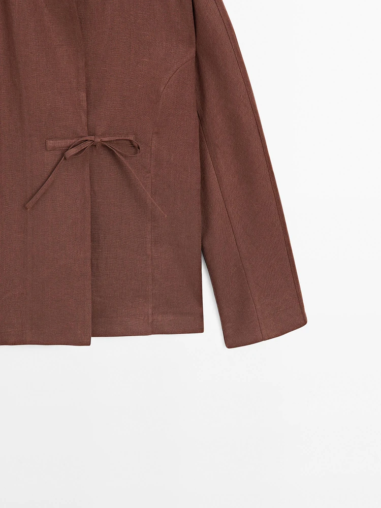 Kimono fluide 100 % lin