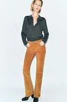 ZW COLLECTION CORDUROY FLARE PANTS