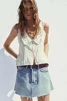 MINI-JUPE EN JEAN TRF