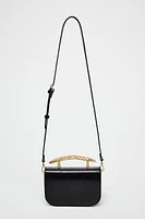 METAL HANDLE HANDBAG