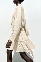 ROBE COURTE EFFET FROISSÉ