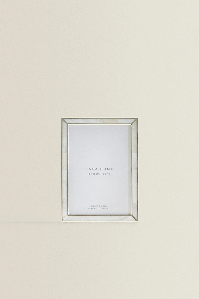 FINE-EDGE MOTHER-OF-PEARL PICTURE FRAME