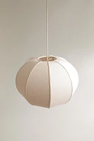 LARGE LINEN PENDANT LAMP