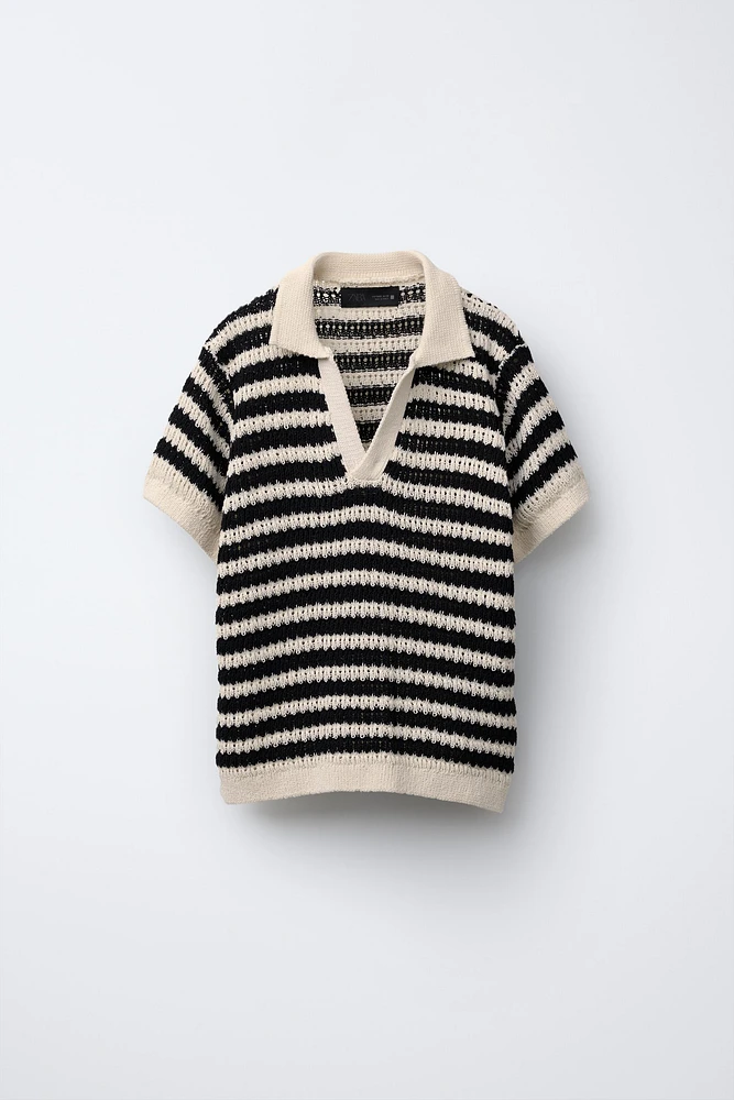 POLO EN MAILLE CROCHET