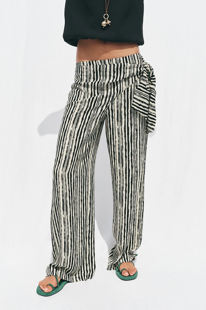 PANTALON PARÉO LARGE RAYURES