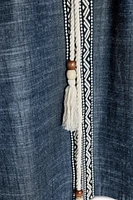 EMBROIDERED BELTED KIMONO