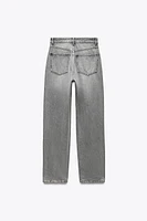 HIGH-WAISTED TRF MOM FIT JEANS