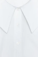 BIB COLLAR POPLIN SHIRT