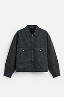 WASHED TEXTURED JACKET