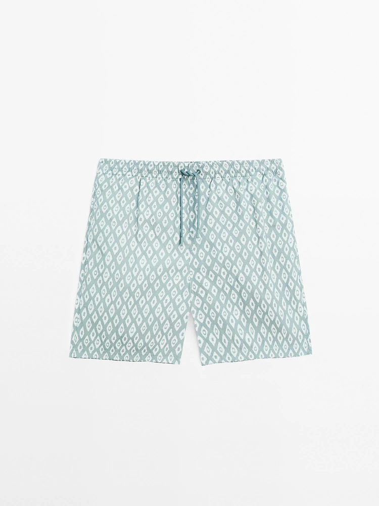 Short de bain imprimé