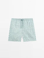 Short de bain imprimé