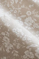 RESIN-COATED TABLECLOTH FLORAL PRINT