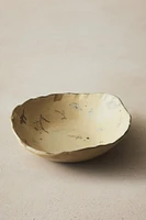 STONEWARE BOWL WITH DESIGNS