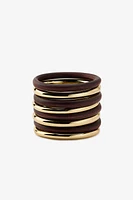 PACK OF WOODEN RIGID BRACELETS