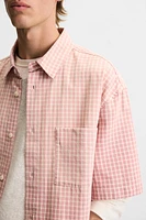 CHEMISE À CARREAUX EN COTON