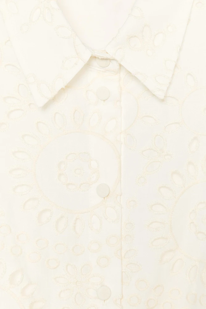 ZW COLLECTION EMBROIDERED SHIRT DRESS