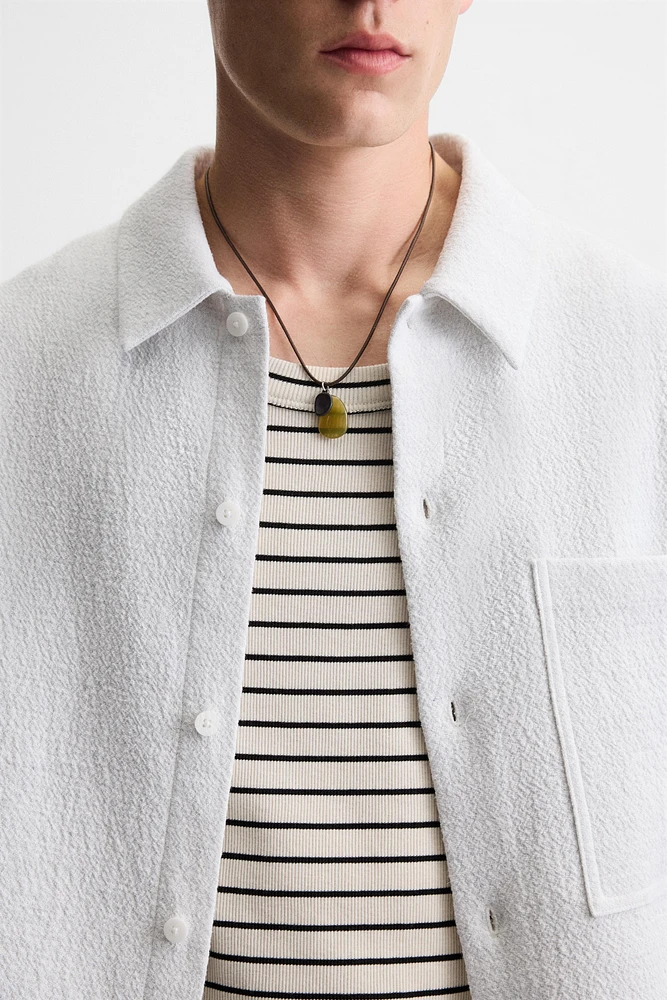 CHEMISE JACQUARD GÉOMÉTRIQUE