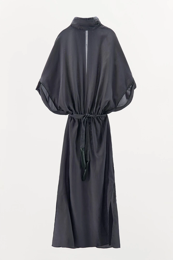 ROBE AVEC CEINTURE BIMATIÈRE