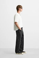 RIPPED REGULAR STRAIGHT FIT JEANS