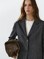 Blazer loose fit denim