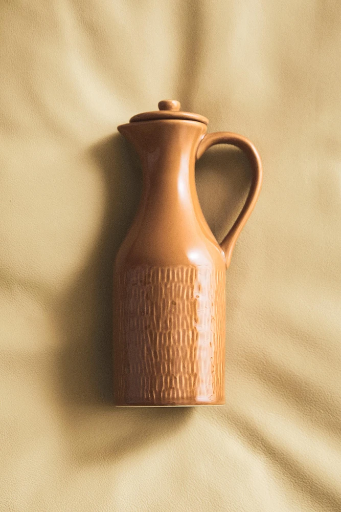 CARAMEL STONEWARE CRUET