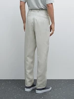 Pantalon de tailleur 100 % lin